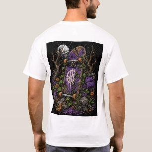 Urban Nature Gebrochenes Skateboard-Brust-Logo T-Shirt