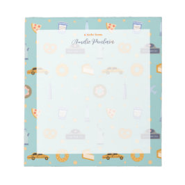 Urban NYC Muster Türkis Green Name Notizblock