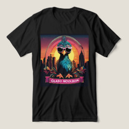Urban Peacock Sunset Vibes Vector T - Shirt