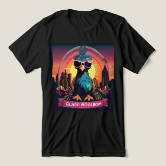 Urban Peacock Sunset Vibes Vector T - Shirt