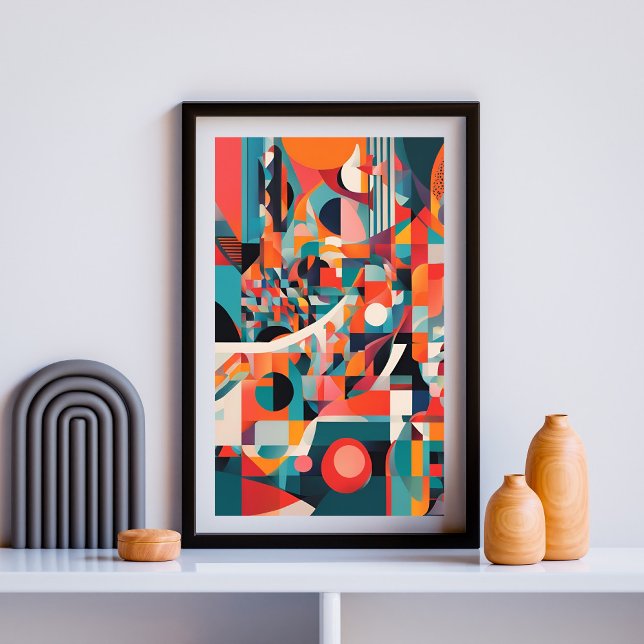 Urban Pulse: Abstrakte Geometrie in Bewegung Poster (Von Creator hochgeladen)