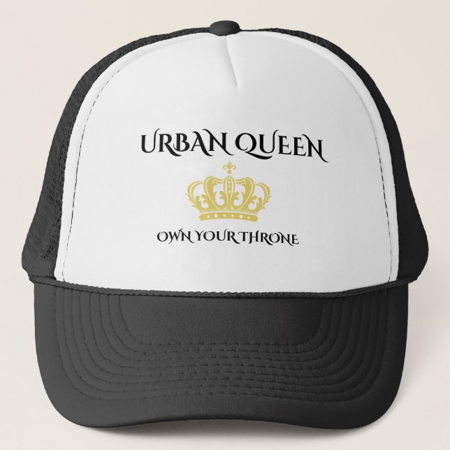 URBAN QUEEN OWN YOUR THROWN,NYLON MESH TRUCKER HAT TRUCKERKAPPE (Vorderseite)