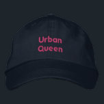 Urban Queen - Stylish Gorgeous Navy Color Hat Cool Bestickte Baseballkappe<br><div class="desc">Herrschen Sie die Straßen im Stil mit der bestickten Kappe der Urban Queen - wo kühn und schön trifft. Dieser marinebasierte, anpassbare Hut ist mit eigenem Text ausgestattet, der Ihren erbitterten Geist und den schicken Flair der Stadt widerspiegelt. Egal ob Sie unterwegs sind oder eine Aussage treffen, diese Mütze ist...</div>