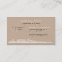 Urban Real Anwesen Agent Custom Business Card