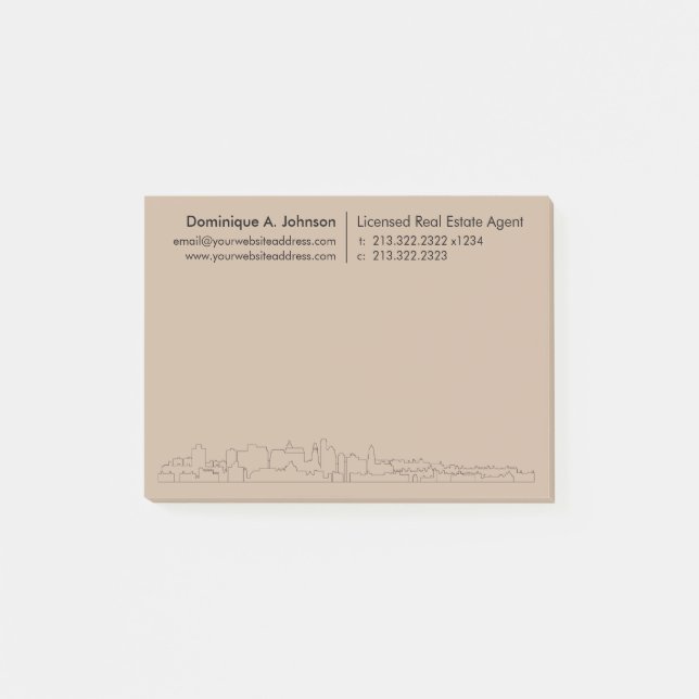 Urban Real Anwesen Personalisiert Post-It® Notes Post-it Klebezettel (Vorderseite)