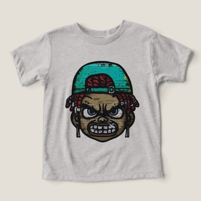 Urban Rebel: Graffiti Style Face (Design Vorderseite)