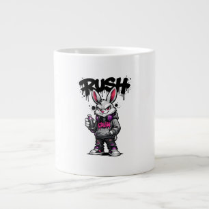 Urban-Rebel-Kaninchen-Graffiti-Tasse Jumbo-Tasse