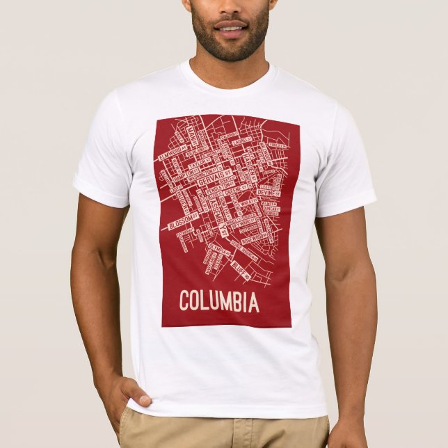 Urban Rebel Sketch Tee – Columbia (Vorderseite)