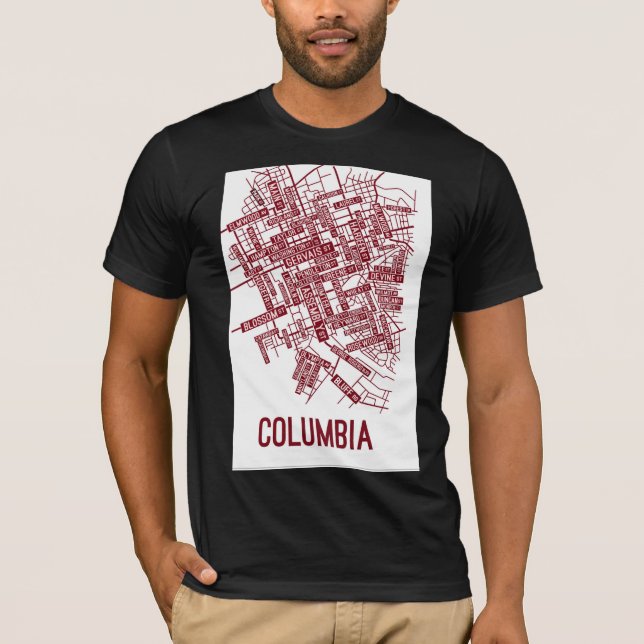 Urban Rebel Sketch Tee – Columbia (Vorderseite)