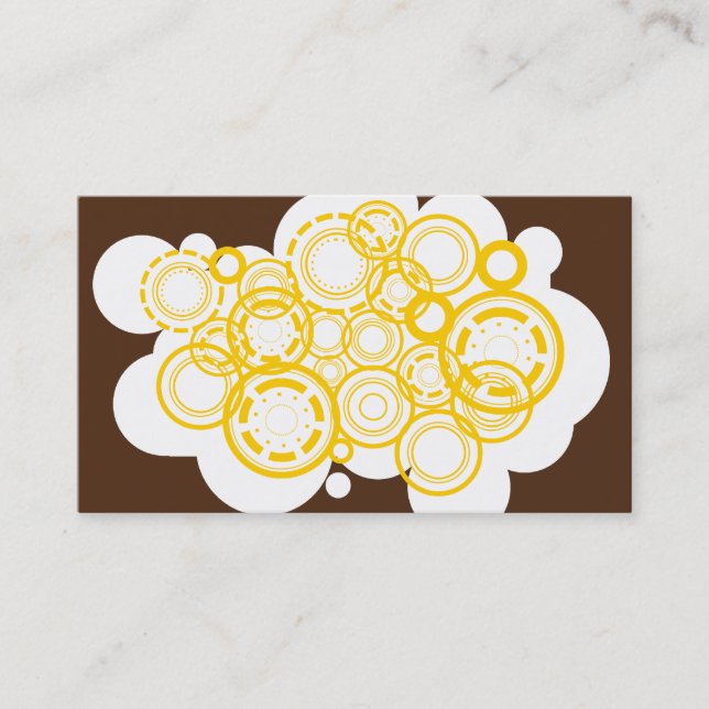 Urban Retro Design business card Visitenkarte (Vorderseite)