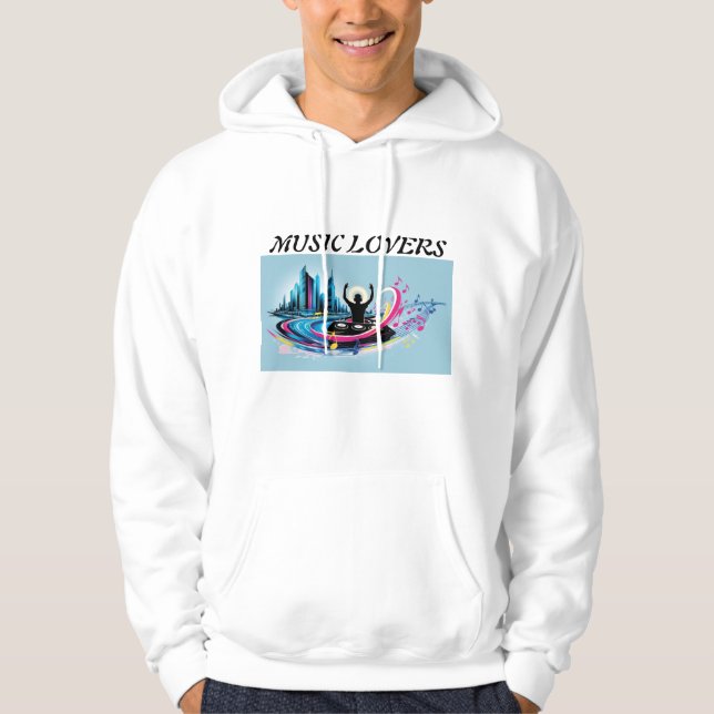 🎶 Urban Rhythm: DJ im Herzen der Stadt 🌆 🎧 Hoodie (Vorderseite)