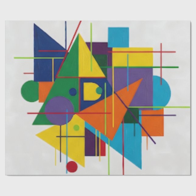 Urban Rhythm/Geometric design Geschenkpapier (Flach)