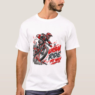 Urban Ride My Way – Extremer Mountainbikesport in  T-Shirt