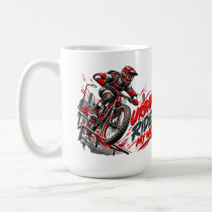 Urban Ride My Way – Extremes Stadt-Mountainbiking Kaffeetasse