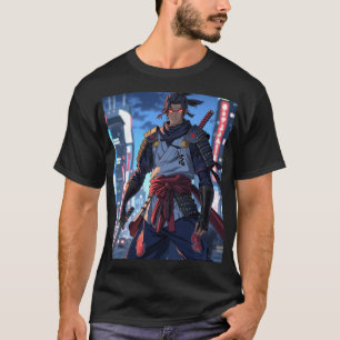 Urban Ronin: Neon Samurai Anime T - Shirt