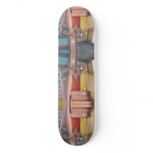 Urban Rustic Cityscape Secret Keeper 2 Skateboard