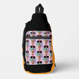 Urban Rustic Cityscape Watching Print Cut Sew Bag Crossbody Bag