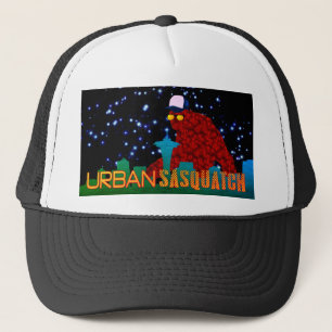 Urban Sasquatsch Seattle Starry Night Truckerkappe