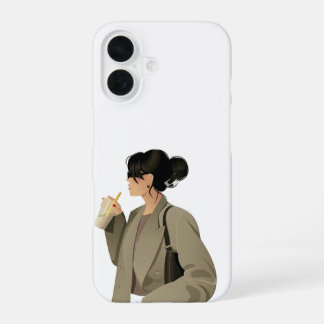 Urban Sip - Illustrierter Fall für das iPhone von 16 Hülle