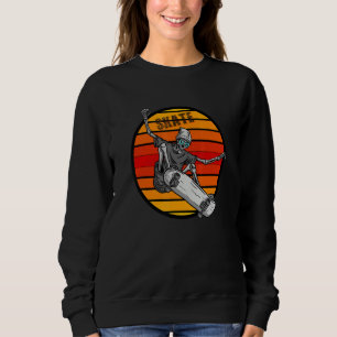 Urban Skate Totenkopf Sport Frauen Männer Jugend V Sweatshirt