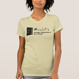 Urban Sketchers San Diego schlank in T T-Shirt