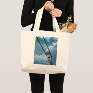 Urban Sky Seoul Südkorea Große Tote Bag Jumbo Stoffbeutel
