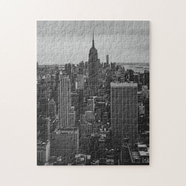 Urban Skyline | Downtown Manhattan New York Puzzle (Vertikal)