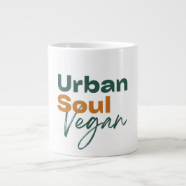 Urban Soul Vegan Minimalist Health and Wellness Jumbo-Tasse