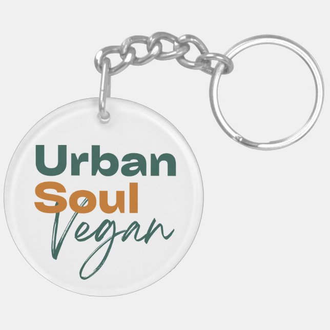 Urban Soul Vegan Minimalist Health and Wellness Schlüsselanhänger (Rückseite rechts)