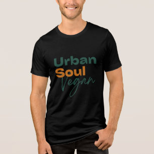 Urban Soul Veganer Minimalist Gesundheit und Welln Tri-Blend Shirt