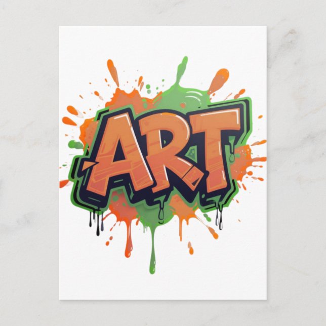 Urban Splash Art Graffiti Pulse Bold Street Expres Postkarte (Vorderseite)