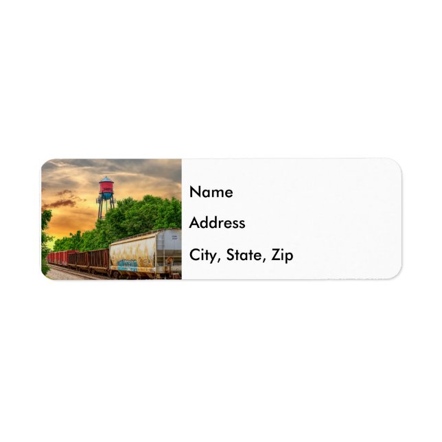 Urban Steam Punk Sunset Address Label (Vorne)