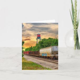 Urban Steam Punk Sunset Card Karte
