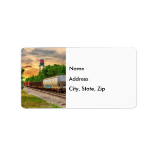 Urban Steam Punk Sunset Mailing Labels Adressaufkleber