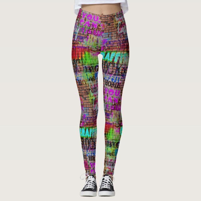 Urban Street Art Graffiti Leggings (Vorderseite)
