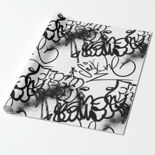 Urban Street Art Graffiti Muster Wrapping Paper Geschenkpapier