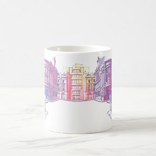 Urban Street Illustration Coffee Tasse