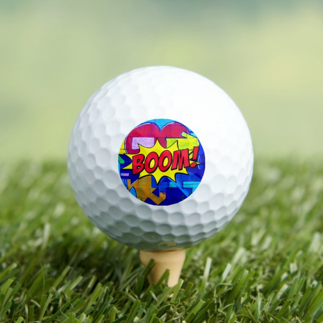 Urban Street Style - Boom! Comic Buch Pop Kunst Golfball (Insitu T-Shirt)