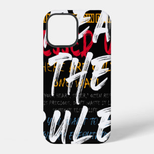 Urban street style Break the rules slogan print wi iPhone 12 Hülle