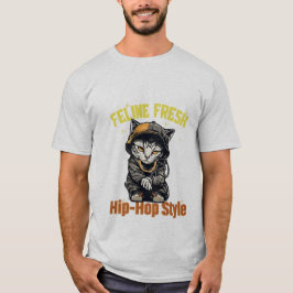 Urban Street Style Cat - Hip-Hop Legend Kitty 🎸🔥 T-Shirt