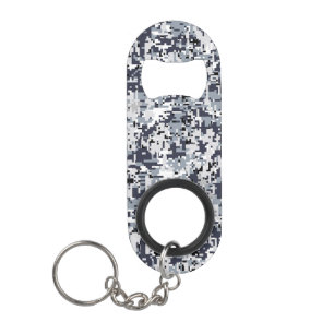 Urban Style Silver Digital Camouflage Schlüsselanhänger Flaschenöffner