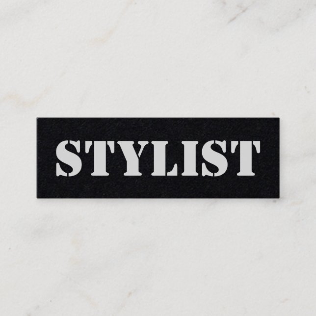 Urban Stylist Dark Mini Visitenkarte (Vorderseite)