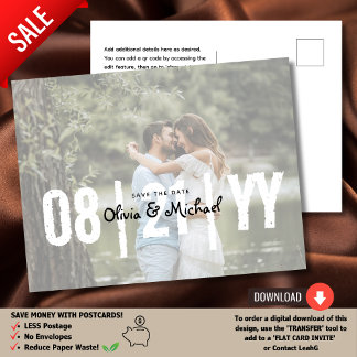 URBAN | Über einen Haushalt? Foto Save the Date 2 Postkarte