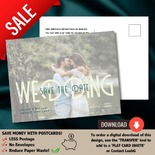 URBAN Über einen Haushalt? Save the Date für Fot Postkarte