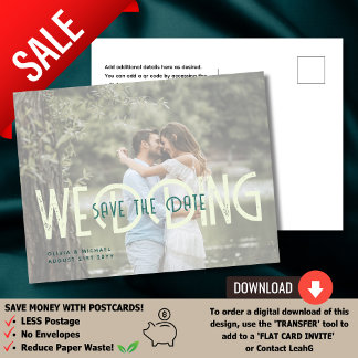 URBAN | Über einen Haushalt? Save the Date für Fot Postkarte