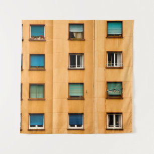 Urban view of the city of Bilbaoapartment,architec Wandteppich