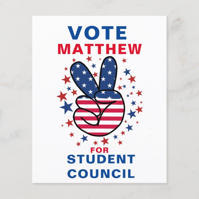 Urban Vote for Class President Flyer (Vorne)