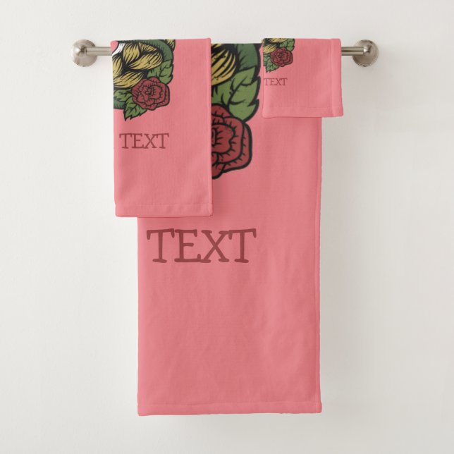 Urban Warrior Unicorn Rose Badetuch Set (Insitu)