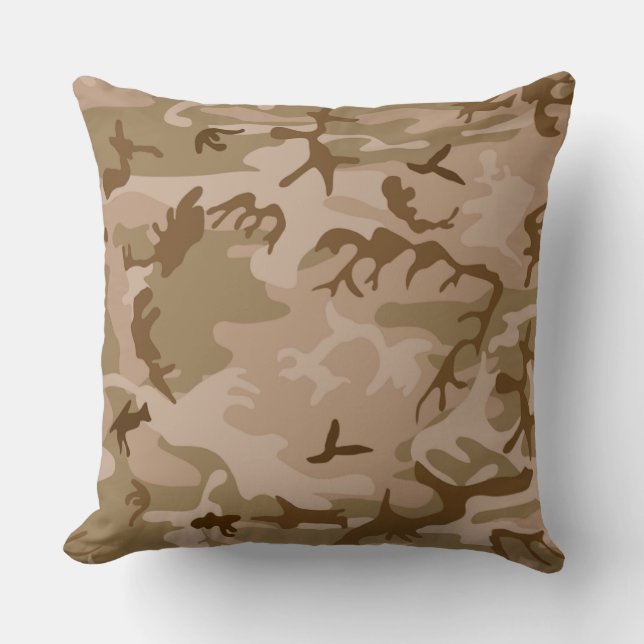 Urban Wüste Camouflage Throw Kissen (Vorderseite)