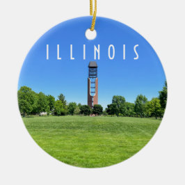 Urbana Champaign Illinois Keramik Ornament